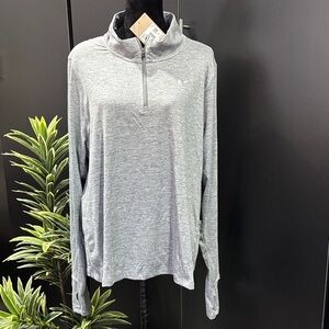 Nike Dri-Fit Running Pullover,1/4 zip,hand & thumb holes,tech hip pocket,stretch